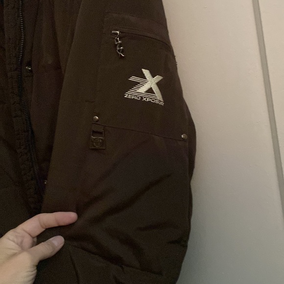 Zero exposur boarding company woman’s winter coat jacket size large brown - Picture 7 of 8